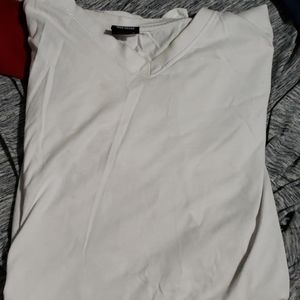 White men's v-neck free with bundle